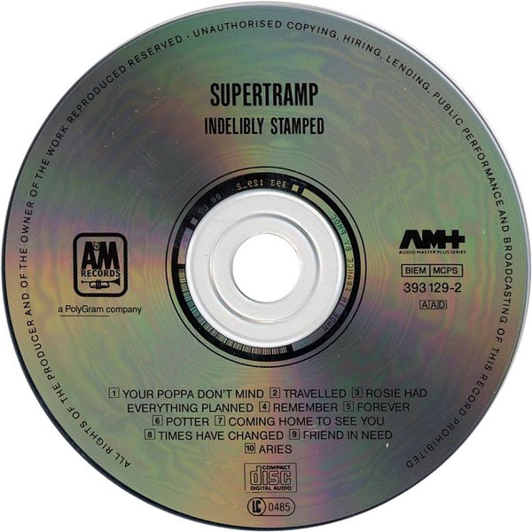 Supertramp  Indelibly Stamped : CD